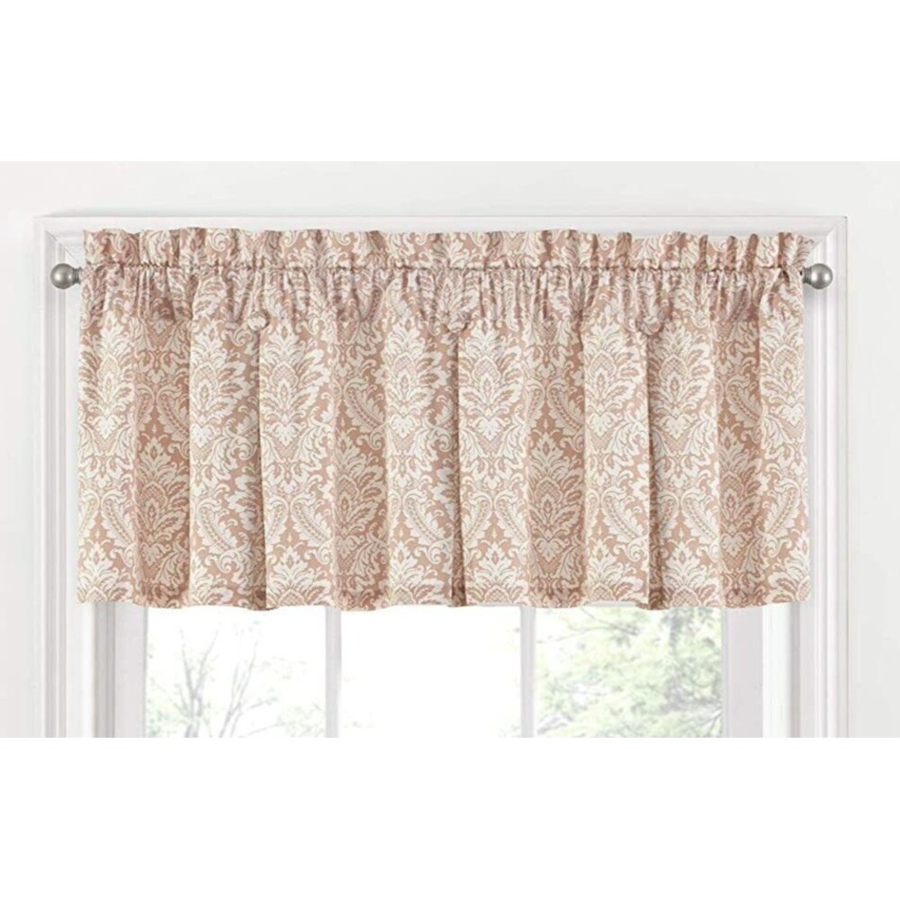 Waverly Valance Curtain Donnington Blush Rod Pocket 100% Cotton New 52X18“